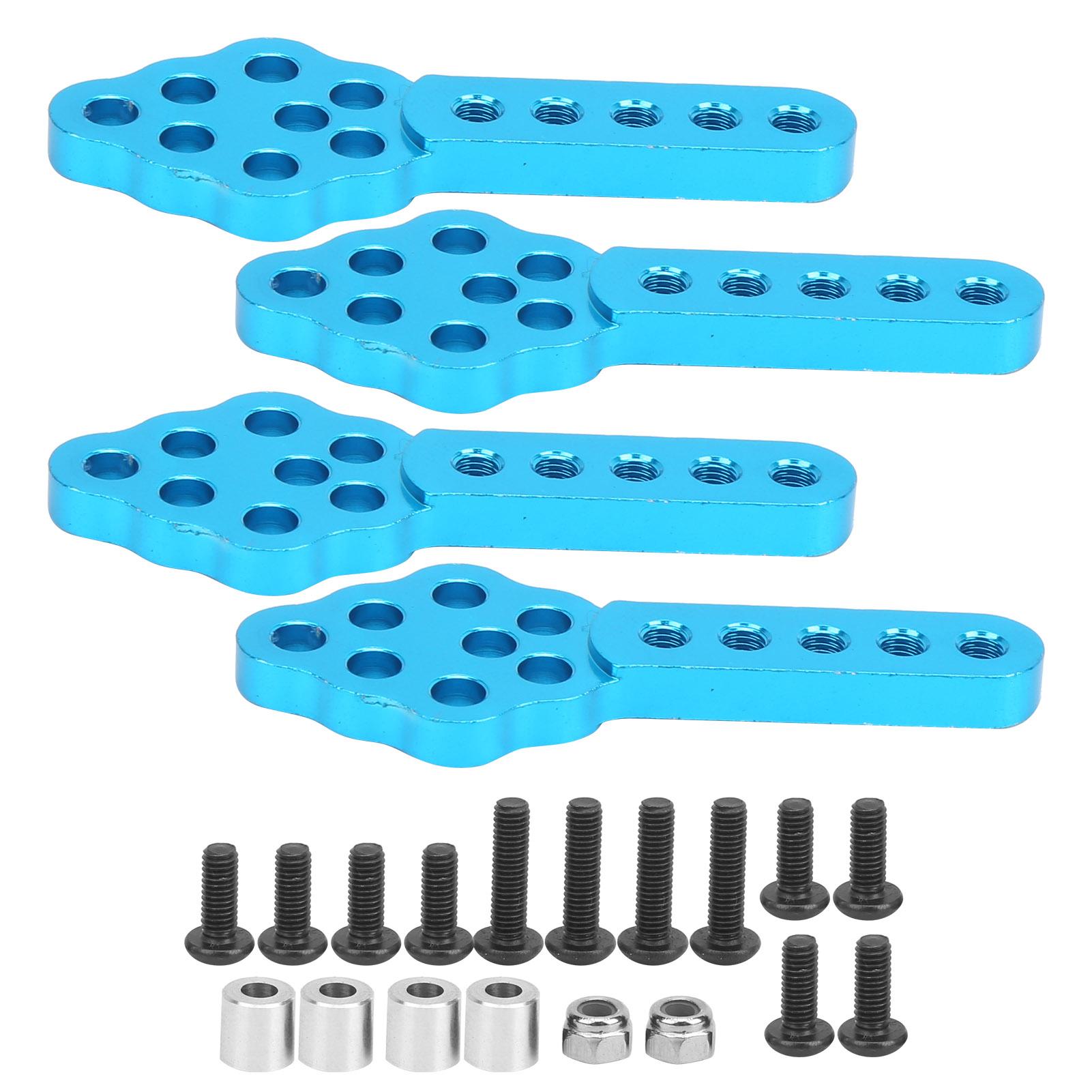 

4pcsset RC Car Damping Mount Base Plate Angle Height Adjustable for 110 CrawlerBlue