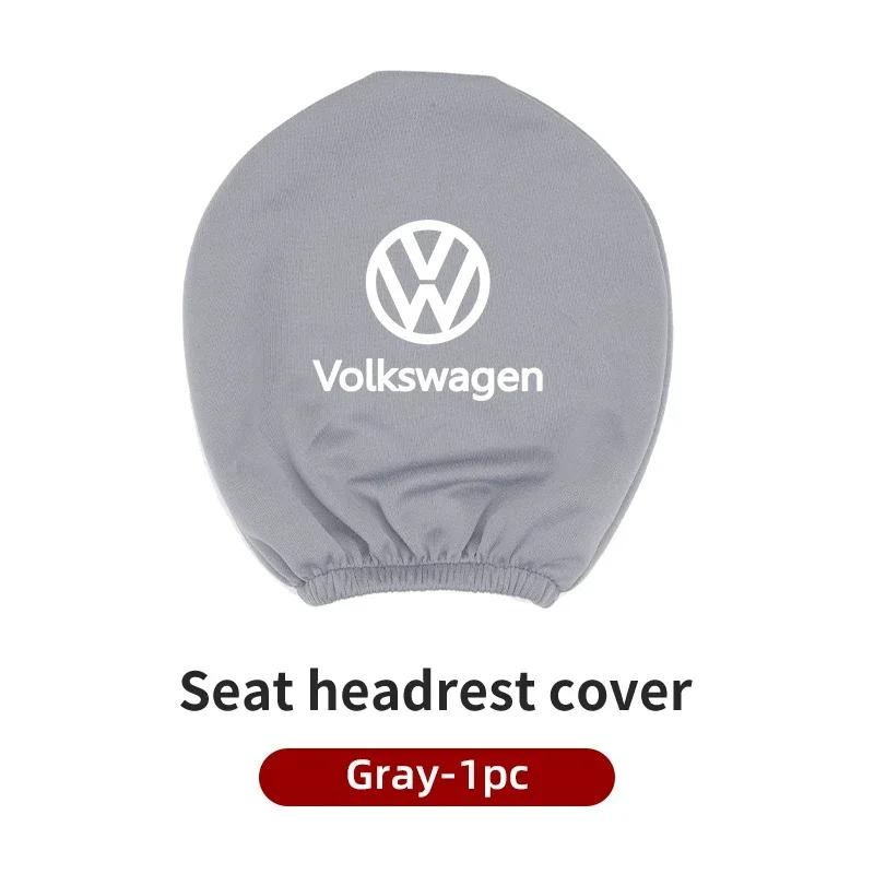 Hijk1 ·Car Seat Headrest Protective Cover Anti-Dirty Pillow Protector For VW Scirocco Jetta Beetle Golf Passat Polo Tiguan Sharan GTI