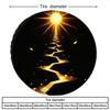 Golden Sunshine Path Spare Tire Cover Polyester Durable Waterproof Automotive Accessory