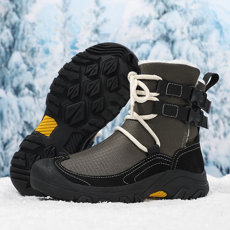 Winter Outdoor Waterproof Men's Snow Boots Russian Style Ankle Boots for Men