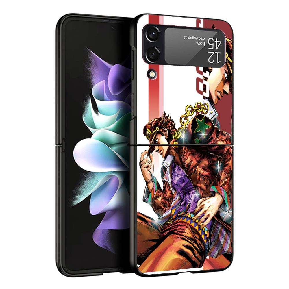 JoJo Bizarre Adventure Anime Phone Case For Samsung Galaxy Z Flip7 Flip6 5G Flip5 Flip4 Flip3 ZFlip 7 6 3 4 5 Shockproof Back Co