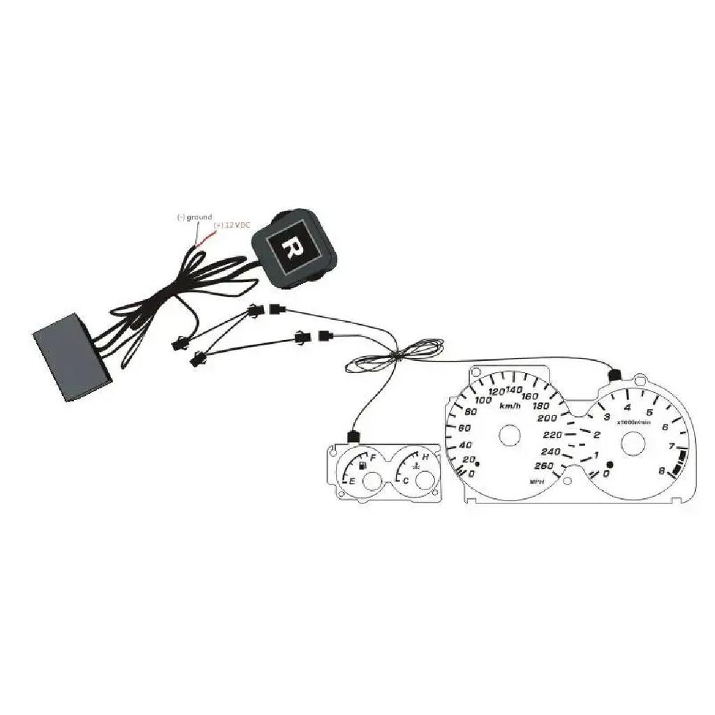 EL Glow Gauge for Opel Chevrolet Astra G 1998 2004 Speedometer 220kmTachometer 7000rpm