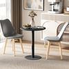 Dining Table, Round Kitchen Table with Steel Base for Living Room, Dining Room, 60 x 60 x 72cm, Black