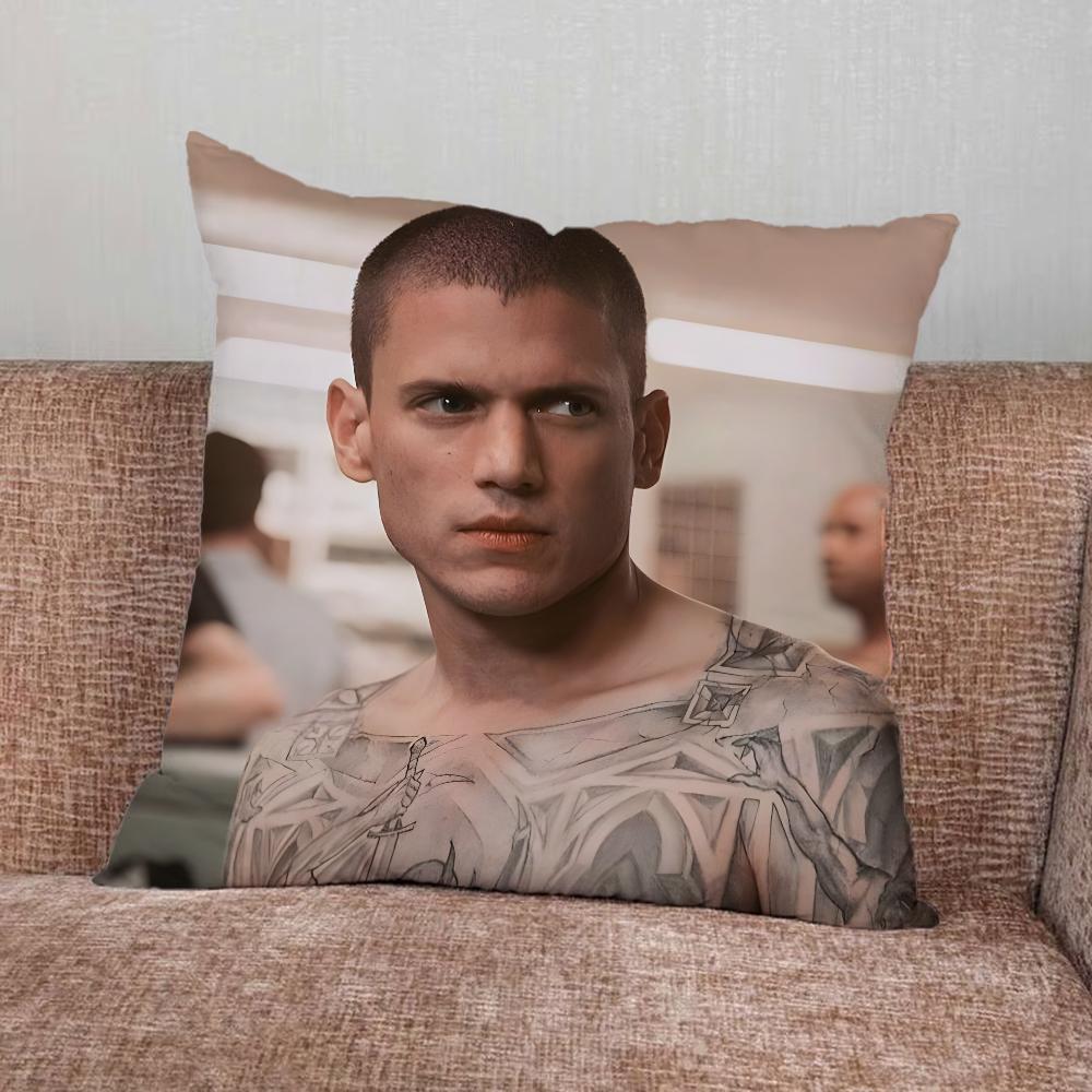 W-Wentworth Miller Pillow Case For Home Bedroom Car Office Decoration Living Room Sofa Cushion Cover Suitable