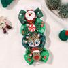 4pcs Christmas Hair Bow Clips for Baby Girls DIY Glitter X'mas Santa Elk Bowknot Hairpin Cute Kid Headwear Hair Accessories
