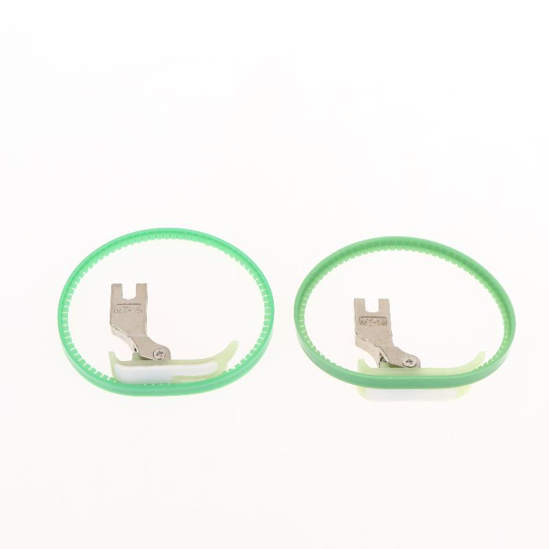 Sewing Machine Presser Foot Kit 3Pcs Non Slip Roller Metal Base Smooth Feeding for Tailor Shop Daily Use