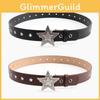 Simple Women Alloy Star Shape Belt Solid Color Waist Decoration Gift Fashion