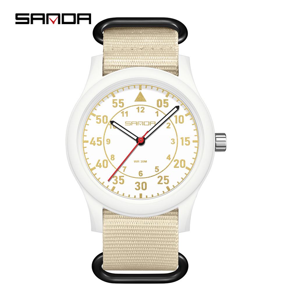 Waterproof Korean Style Thin Quartz Student Exam Watch for Children