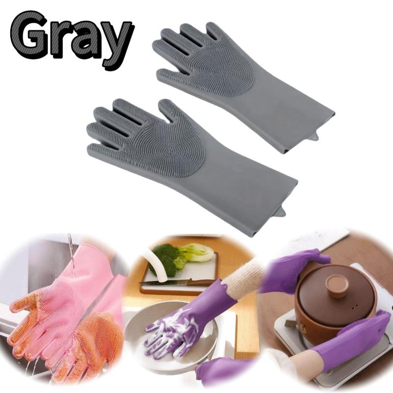 

Pet Grooming Gloves Dog Cat Bathing Cleaning Glove Shampoo Scrubber Clean Soft Silicone Hair Removal Glove Hand Skin Protection 1pair