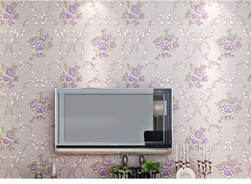 Eco-Friendly Mold-Proof Non-Woven 3D Wall Stickers: Thick, Self-Adhesive, Moisture-Resistant European-Style Wallpaper for Bedrooms and Living Rooms.