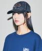 LMC Washed Denim Gothic Oval 6Panel Cap Dark Navy