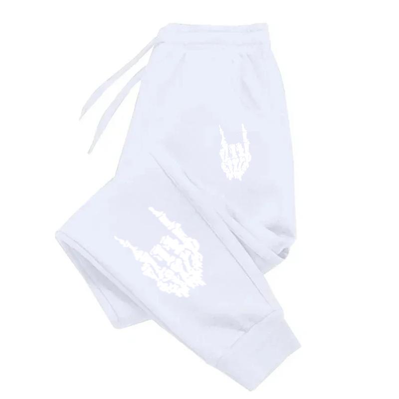 Skeleton Hand Patterns Woman Pant Hip Hop Comfortable Woman Pants Pocket Pants Woman Pocket Warm Sweatpants