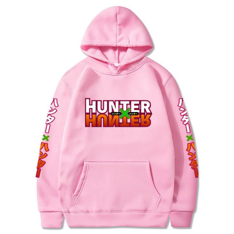Anime Hunter X Hooded Sweatshirt Men Women Cotton-Lined Long Sleeve Pullover Streetwear Style