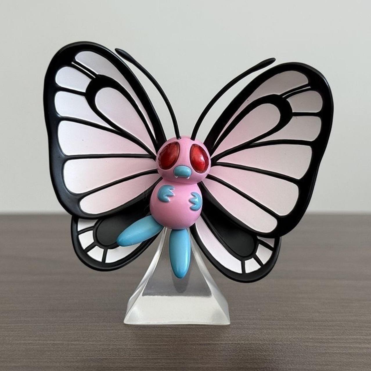 

Anime Pokemon Figure Pink Butterfree Statue Model PVC Collection Desk Toys Doll Decoration Kids Birthday Gift розовый
