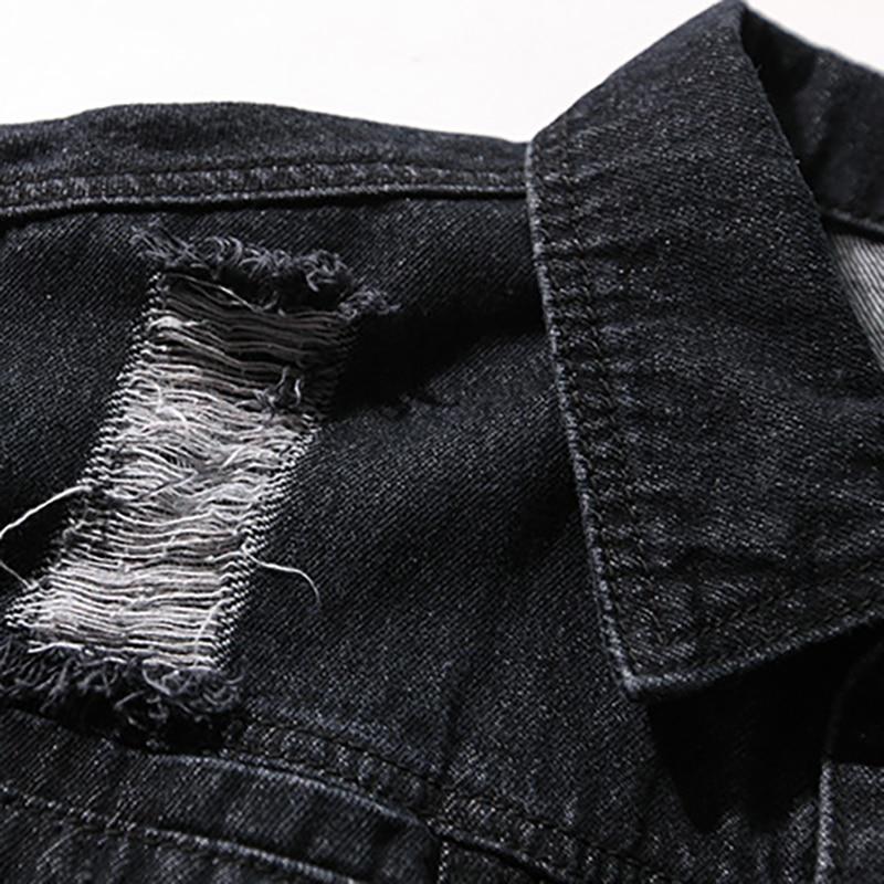 Men 'S Loose Ripped Denim Jacket
