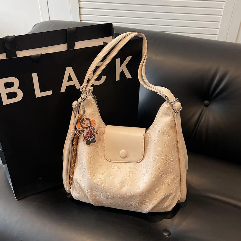 Large Capacity Bag Women's New Versatile Commuter Double Shoulder Back Bag Single Shoulder Tote Bag