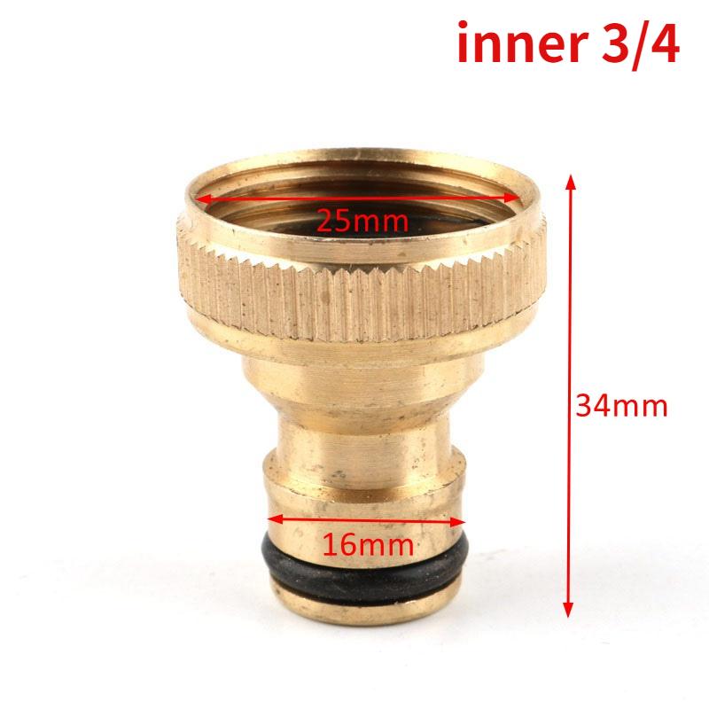 1pc Brass 1/2" 3/4“ 1 Inch Thread Quick Connector Garden Irrigation Faucet Nozzle Adapter Water Gun Joints