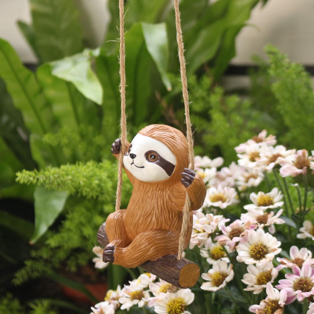 Swing Sloth Hanging Decorations, Garden Crafts