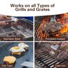 Stainless Steel Roller Grill Cleaner Brush with LED Light Barbecue Cleaner Tools  Camping Grill