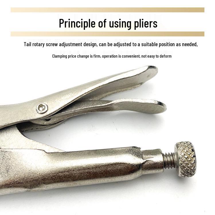 Multifunctional Flat & Pointed Nose Vise Grip Pliers, 5-9 inch, Quick Fix Holding Pliers