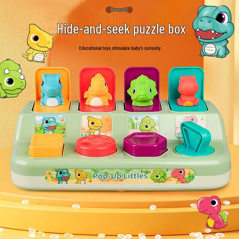 Dinosaur Shape Matching Game - Educational Toy for Infant Cognitive Development and Early Learning