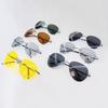 Frameless Ultra-Light Polarized Night Vision Glasses Toad Glasses High Definition Color-Changing Outdoor Sunglasses Driving Uv-Proof Sunglasses