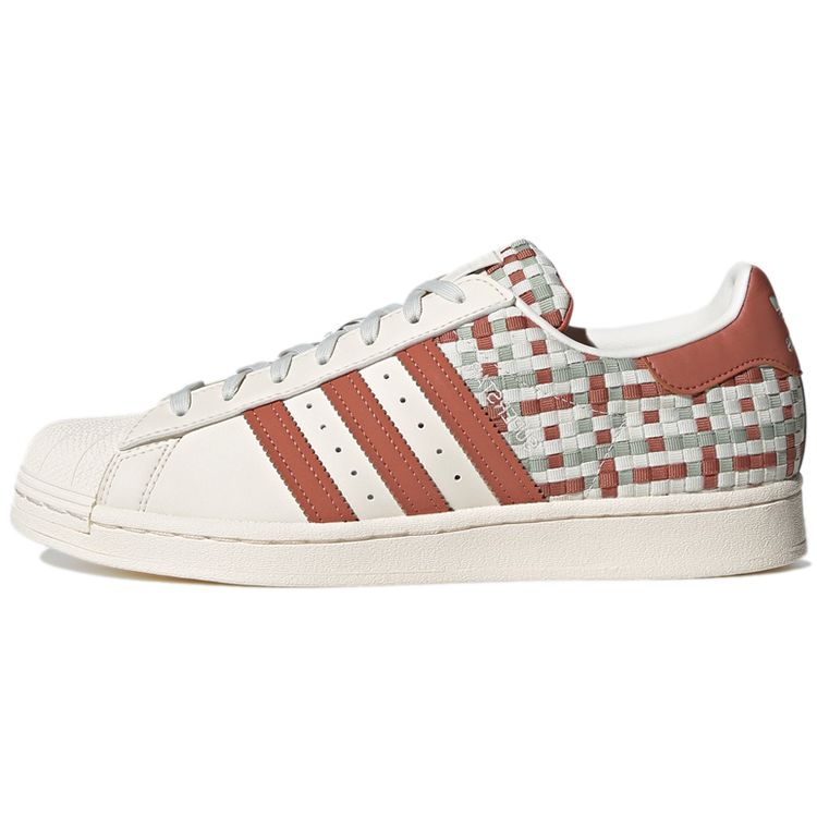 Adidas Originals Superstar Casual Low-Top Sneakers Unisex Sneakers White Red Green GV9230