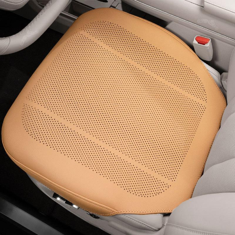 Car Seat Cushion Cover Pu Leather Protective Pad Breathable Integrated Half-Pack Front and Rear Seat Mats Interior Accessories