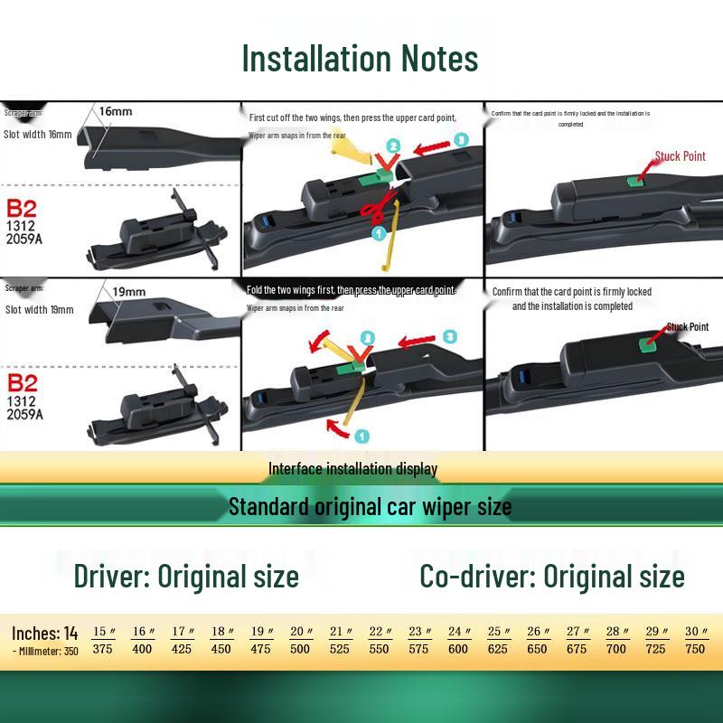 BYD Sea Lion 06/DM-i/EV Universal Frameless Silent Wiper Blade Sea Lion 06 DM-i [2 pieces]