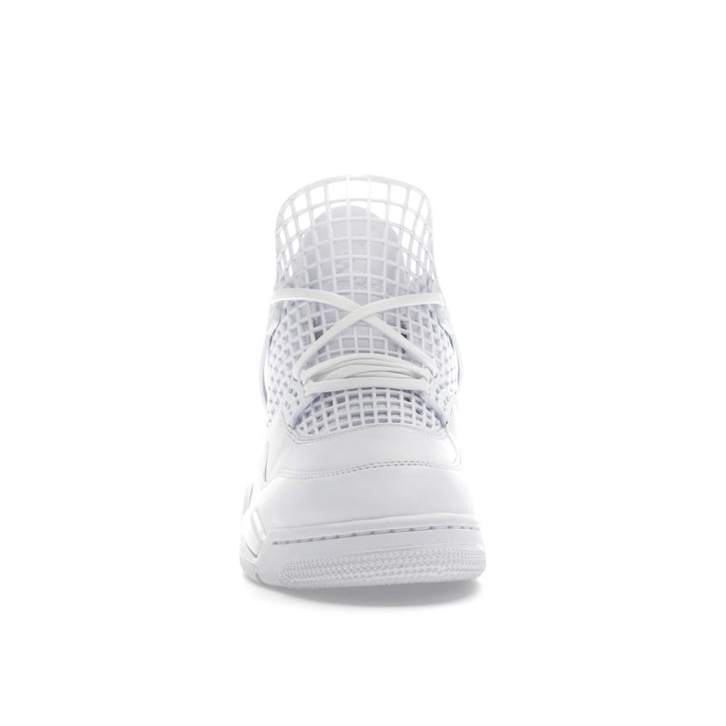 Air Jordan 4 Retro Net - White Women Sneakers Phantom Metallic-Gold FN7251-107