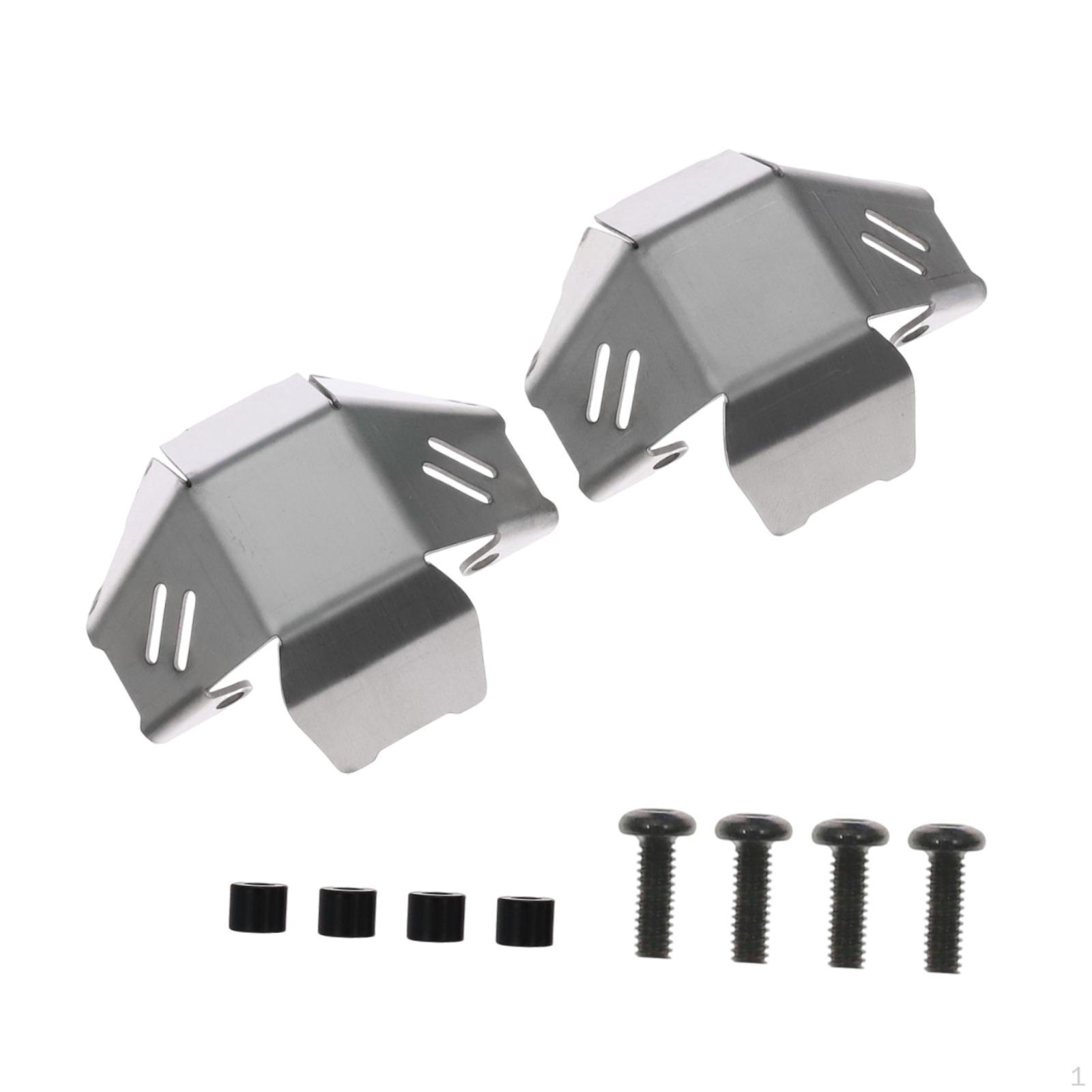 

1 Pair Axle Diff Guard with Screws Repair Parts Stainless Steel Upgrades for Vps08393/4 Easily