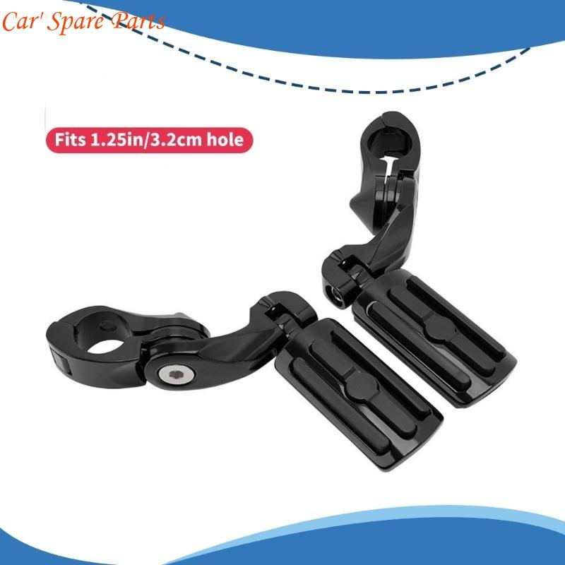 Y4UA Motorcycle Highway Pegs 1.25" Engine Fitment set for Relaxed ridings Position