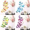 12Pcs Wand Aufkleber Wasserdicht Vintage Dekorative 3D Schmetterling Wand Aufkleber für Tagebuch