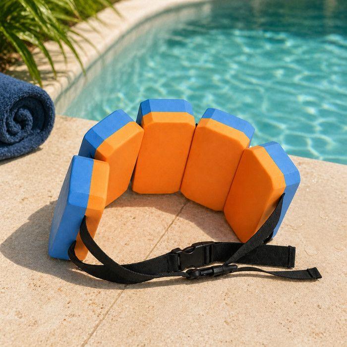 Cintura da nuoto - FERRY JOUETS - 5 galleggianti rimovibili - Regolabile - 19-30 kg - Schiuma EVA ad alta densità