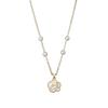 Camellia Pearl Necklace Women'S Niche Lamp Luxury Retro Elegant Ins Style Flower Pendant Necklace Women Premium