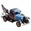 Nostalgic Metal Tow Truck Decoration, Distressed Old Modern Vehicle Model for Living Room Shelf, Study Desk, Cafes Counter, or Photo Studio