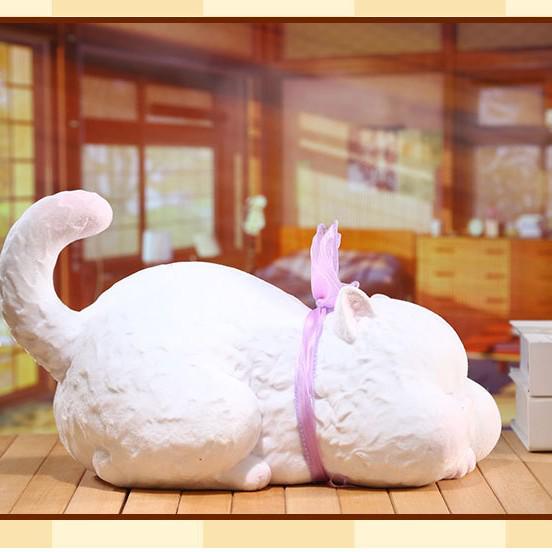 

Ленивый кот копилка - Большая плюшевая игрушка из смолы для детской комнаты или украшения дома розовый