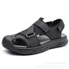 Fashion 2025 New Summer Anti-collision Wading Sandals for Men Solid Color Beach Shoes Male Fashion Casual Breathable Platform Sandal Man
