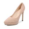 Melness style fashion simple car model catwalk banquet etiquette waterproof table sexy high heels large size shoes