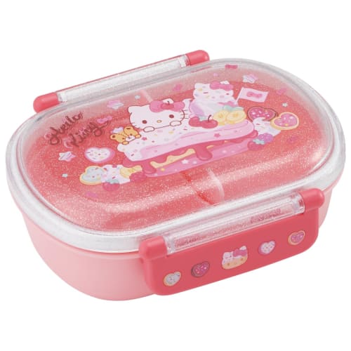 Skater Children's Bento Box, 360ml, Made in Japan, Sanrio Hello Kitty Fancy Snacks & Sweets, Girls', QAF2BA-A