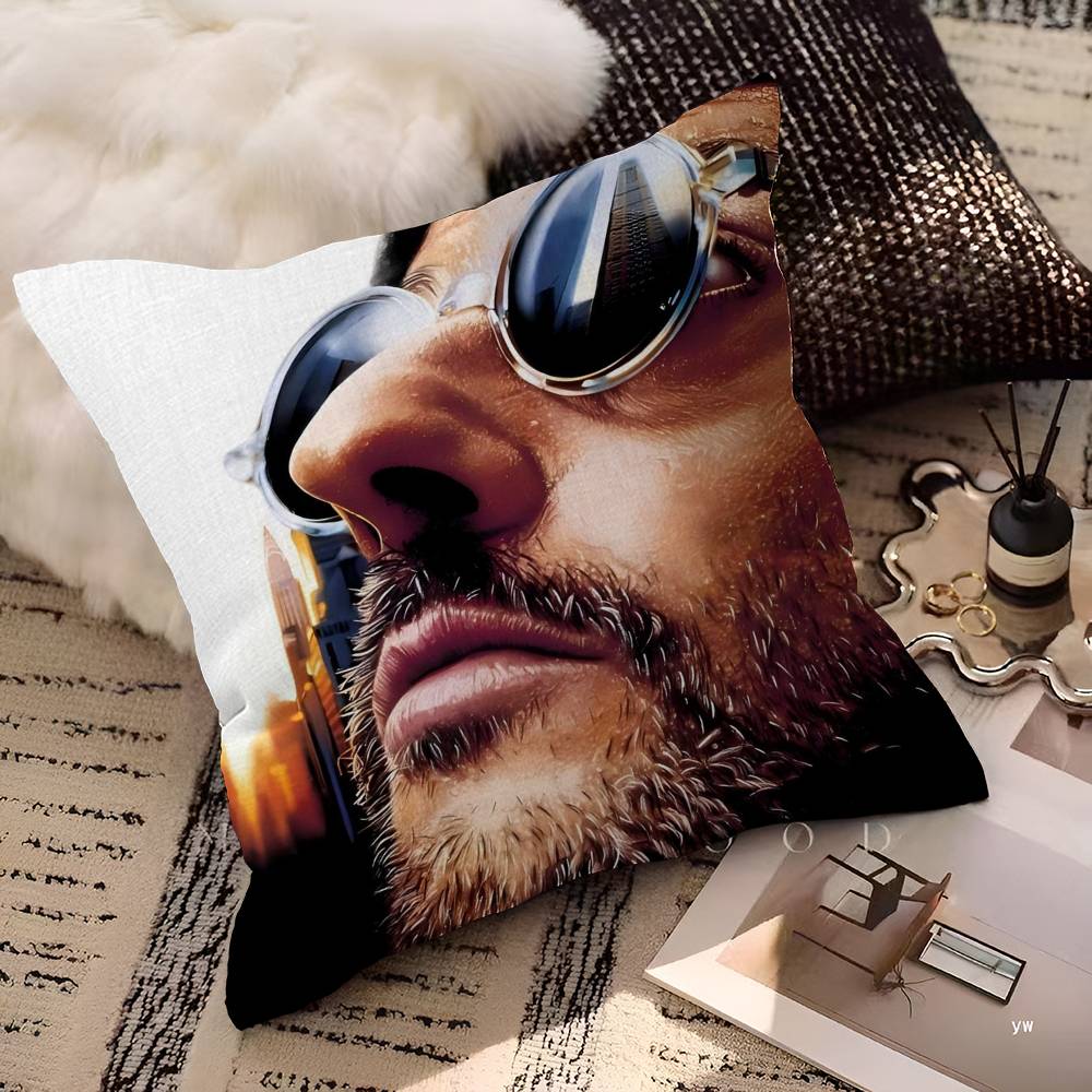 Movie L-Leon T-The P-Professional Personalized picture text home decorative pillows Household Gifts 45x45cm