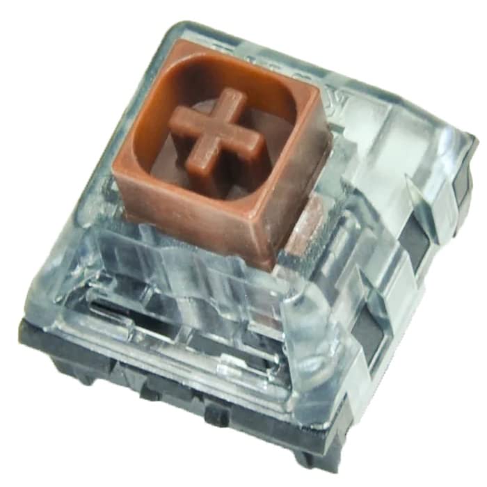 

Kailh Box V2 Switch Brown of Tactile 75g 5 Pin Gold Plated Spring Compatible with MX Mechanical Keyboard (Box 35)