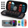 Etui til Switch 2 dedikert oppbevaringsetui 2 skjermbeskyttelsesfilmer i herdet glass silikonbeskyttelsesdeksel 8 tommelgrep stort lett å bære Alt-i-ett tilbehør, +