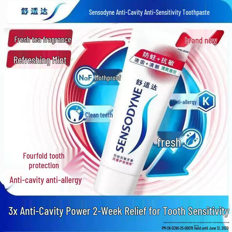 Sensodyne Fresh Mint Anti-Cavity & Sensitivity Toothpaste