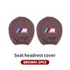 WCHT7 For BMW Car Logo Seat Headrest Pillow Case Neck Support Pad Anti-Dust Cover Accessories E30 E34 E36 E39 E46 E52 E53 E60 E61 E62