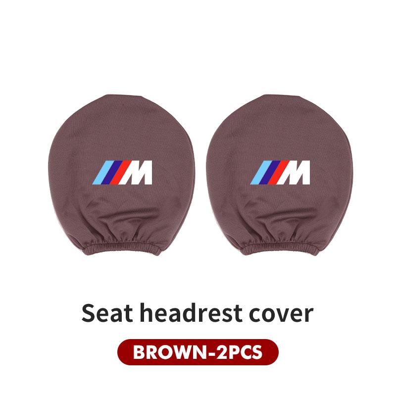 WCHT7 For BMW Car Logo Seat Headrest Pillow Case Neck Support Pad Anti-Dust Cover Accessories E30 E34 E36 E39 E46 E52 E53 E60 E61 E62