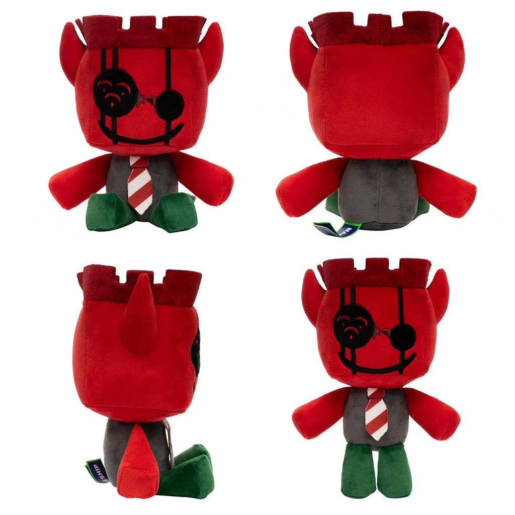Plush Toy Red Demon Castle Character With Short Pile For Kids And Collectors