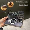 Luxury Shockproof Magsafe Clear Phone Case For iPhone 11 12 13 14 15 16 17 Pro Max Plus Magnetic With Holder Stand Bracket Cover