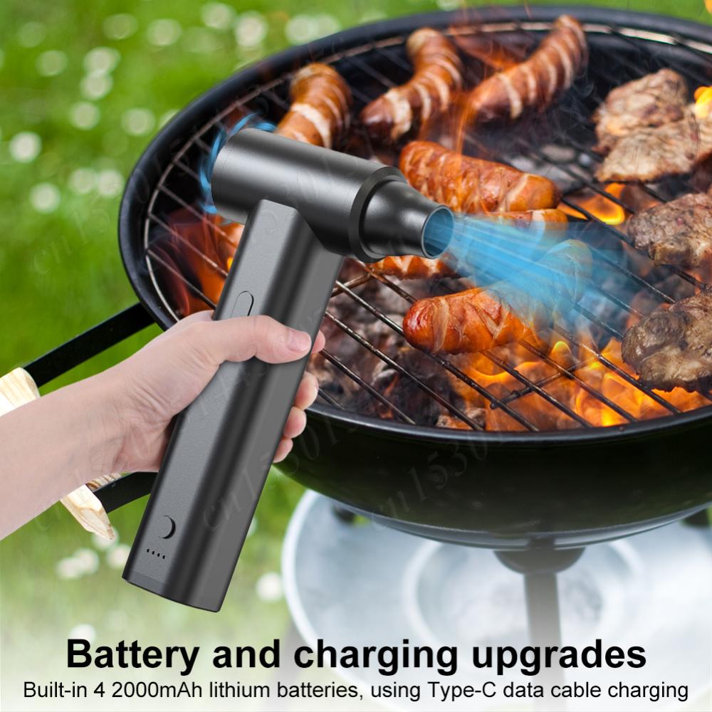 Electric Duster 120000PRM 2 In 1 Compressed Air Duster USB Rechargeable Cordless Air Blower Vacuum Cleaner for Keyboard Computer