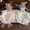 Bowknot Pet Birthday Hat Scarf Set Cute Cat Princess Hat Happy Birthday Cone Hat  Puppy Costume